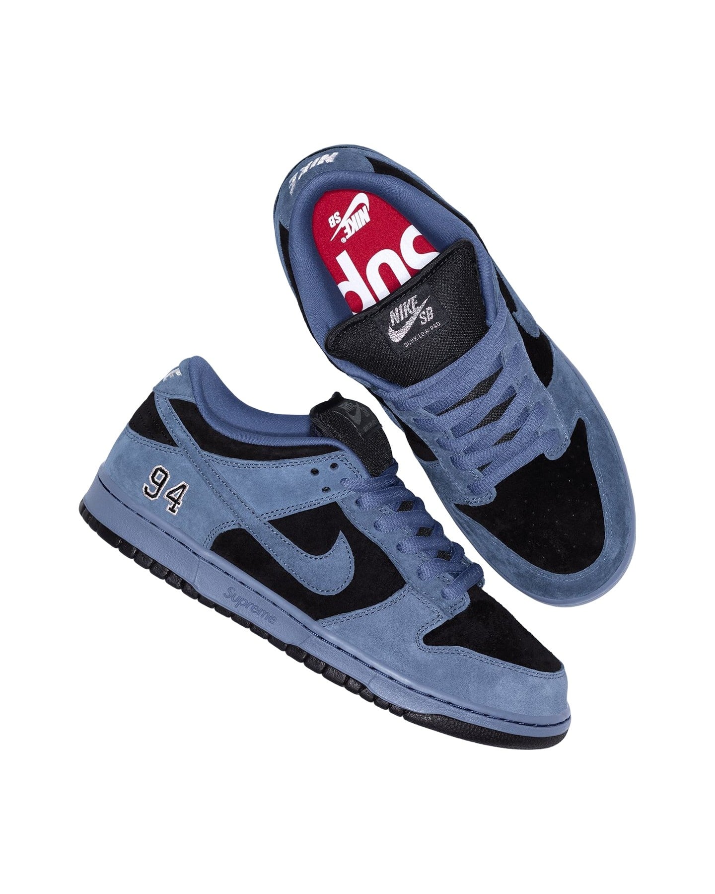 Supreme®/Nike SB Dunk Ocean Fog view 3
